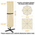 POYEE Umbrella Cover, 420D Waterproof Outdoor Patio Umbrella Cover for 7ft to 11ft Market Umbrella or 15ft Double-sided Umbrella, Coffee