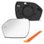 SNEMEEY Compatible with Ford Explorer Driver Side Mirror Replacement 2020 2021 2022 2023 2024, Left Side Mirror Glass Power Heated, with Blind Spot Detection LB5Z17K7070