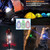 NRKDX Nurse Nightshift Hands Free Lightweight Emergency Flashlight Hands Free LED Flashlights Clip-on Flashlight Suitable for Walking Running Pets Outdoor Activities