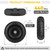 TICONN 4.00-6 Tire and Wheel Flat Free, 2 Pack 13" Solid Tires with 5/8" Axle Bore Hole and Double Sealed Bearings, Perfect for Wheelbarrow, Garden Cart, Wagon, Dolly (Black, 2PK)
