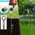 Phopich 18'' Ground Anchors, Fully Welded Heavy Duty Ground Anchors Screw in Swing Set Anchors Chrome Plating Anti Rust Ground Anchor with Straps for Dogs, Trampoline Stakes Resistant High Wind 4 Pack