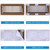 Lisol Complete Air Vent Filters Kit- 98‘’ x 18'' Electrostatic Media With 157" of Installation Tape 36+ Filters per Roll for HVAC, AC & Heating Intake Registers & Grilles