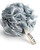 MTDLYICE Loofah Sponge, XXL Large Loofah 100g 4 Pack, Bath Sponge Soft Mesh Shower Loofah for Men, Body Scrub, Shower Pouf Bath Accessories, for Body Wash, Soap (Blue Gray)