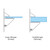 Dulles Glass Floating Shelf Brackets, Adjustable Clamps Heavy Duty, White, for Glass, Wood, Acrylic Wall Mounted Shelf Support. 2 Pack.