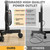 TVON Mobile TV Stand with Power Outlet, Tilt Rolling TV Cart for 23-65 Inch LCD LED OLED Flat Curved Screen TVs up to 88 lbs, Height Adjustment Portable TV Stand on Wheels, Max VESA 400x400mm