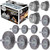 BAILUK Wire Wheel for Drill Cup Brush Set,0.012-Inch Coarse Crimped Carbon Steel,Die Grinder Wire Brush for Drill,1/4In Hex Shank(12 Pack)