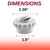 Swimables 1.5 Inch MIP Threaded Directional Fitting Hydrostream Pool Jet Nozzles | Compatible With Hayward Pool Return Jet SP1419A & Pool Jet Eyeball Replacement | Slotted Eyeball Fitting