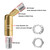 Haligate Brass Sloped Ceiling Adapter for Pendant Light Chandelier Ceiling Lamp 1 Pcs, Vaulted Ceiling Light Fixtures, 180+355 Rotatable