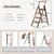 XinSunho 4 Step Ladder, Aluminum 4 Step Stool with Retractable Handrail and Anti-Slip Wide Pedal, Folding Stool Ladders 4 Steps, 330lbs Safety Household Slim Ladder