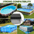 12x24 FT Rectangular Pool Covers for Above Ground Pools, Heavy Duty Solar Pool Cover for Rectangle/Oval Frame Pool, Winter Pool Cover with Ground Nails Ideal for Waterproof & Dustproof