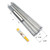 Gordon Glass® Clear Polycarbonate Jamb Strike and Door U-Channel with Vinyl Insert and Magnet for 3/16" and 1/4" Frameless Shower Door - 73" Long