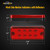 Partsam 20Pcs 4 Inch Led Rectangular Side Marker Clearance Lights, 8 LED Running Lights for Trailer Truck RV Camper Motorhome Car Truck, 12V (10 Amber + 10 Red)