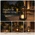 DANCYHOME H16 Modern Outdoor Solar Lantern Black Metal Frame with Flickering LED Candle Waterproof and Portable for Patio Deck or Pathway Decorative Sconce with Warm LED