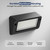 Safoner Heavy-Duty Aluminum RV Porch Light- Rustproof Exterior LED Lamp, IP67 Waterproof, Dual Color Amber & White, 1400LM, 12V-30V Compatible for Outdoor RVs & Trailers (Black Housing)- 1 Pack