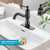 gotonovo Bathroom Sink Faucet 1 Hole Single Handle Lavatory Vanity Faucet 360° Swivel Spout Basin Mixer Tap Matching Pop Up Drain with Overflow, 5.9 Inch Spout Reach, Oil Rubbed Bronze