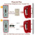 TangYeah Retro Wall Phone Landline Ringer On/Off, Updated 2544 Wall Telephone,Vintage Wall Mounted Telephone Metal Base, Old Wall Phones for Landline, Backup Wall Phone for Home, Kitchen,Red