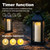 Amagic 4” x 12” Large Outdoor Candles with Timer Waterproof, Flickering Flameless Candles Battery Operated with Remote, Realistic LED Fake Pillar Candle for Lanterns, Patio, Porch, Garden Decor