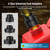 CrestWave Cordless Battery Powered Fuel Transfer Pump with Auto-Stop Sensor 2.4 GPM, Spill-Free Diesel & Gas Pump for Gas Cans, Car, Generator, Boat, Lawn Mower Fueling - Bare Tool