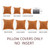 Fancy Homi Burnt Orange Lumbar Decorative Throw Pillow Covers 12x20 Inch for Living Room Couch Bed Sofa, Farmhouse Boho Home Decor, Soft Striped Corduroy Rectangle Accent Cushion Case 30x50 cm