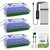 BlumWay Seed Starter Tray with Grow Light,3 Pack 120 Cells Seedling Tray with Humidity Dome/Indoor Grow Kit for Deep-Rooted Seedlings,Adjustable/Timed Light Plant Starter Set