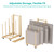 Evellstor Art Storage Rack with Handle, Art Drying Painting Rack with Caster Wheels, Beech Wooden Art Canvas Storage for Canvas Boards, Panel, Frame for Art Studios, Artworks, Gallery