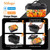 Nifogo Electric Lunch Box for Adults 100W with Temperature Display Heated Lunch Box for Men 1.8L Stainless Steel Container with Bag 12V/24V/110V for Car/Truck/Work