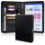 Calfinder 3 Ring Portfolio Binder,Leather Padtfolio Binder with Zipper,Padfolios for Women&Men,Professional Portfolio Organizer for Resume/Interview, A4 Letter Document Organizer,Gift for Father