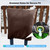 Outdoor Pipe Insulation Cover, Waterproof Backflow Preventer Cover for Winter Freeze Protection, Heavy-Duty 5-Layer Fabric Insulated Wrap for Sprinklers and Valves 30W x 24H inches - Brown