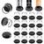 MAYZOLOP Chair Sliders for Carpeted Floors,16Pcs Chair Glides Round Furniture Sliders Carpet,Chair Leg Protectors for Carpet,Make Furniture Glides Move Easy(Fit 1.2-1.5", Clear)