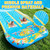 40FT Double Slip and Water Slides with 2 Bodyboards, Giant Lawn Inflatable Water Slides for Kids Adults Heavy Duty Backyard, Extra Long Water Slip Toys with Crash Pad for Summer Outdoor Party