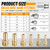 Ailbiuko 22Pcs Brass Hose Fittings, 3/8" Barb to 1/4" NPT, 1/4" Barb to 1/4" NPT Male, 1/8" 1/4" 3/8" 1/2" Barbed Air Hose Kit with 44Pcs Pipe Hose Clamps