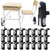 Reallnaive 24 Pcs Water Bottle Holder for Classroom Desk Cupholder Back to School Gift for Student Anti-Spill 360° Rotating Water Bottle Holder for Desk Chair to Hold Coffee Cup for Office Classroom