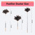 Extendable Ostrich Feather Duster, Natural Ostrich Feathers Long Handle Duster for Cleaning, 47” Soft & Fluffy Feather Duster for High Ceilings, Fans, Walls, Furniture, Home Dusting