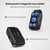 PakWizz 5 Magnets Magnetic Key Holder, 3 in 1 Multi-functional Design, Waterproof, Black, 4.21 x 2.5 x 1.18 inches