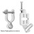 2-Pack T-Post Gate Hinge Kit, Heavy Duty 1-3/8" U-Bolt Clamps, Chain Link Fence Gate Hinge for Metal Posts & Chain Link Gates – Farm & Backyard Use