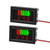 Exqutoo 2Pack DC 12V, 24V, 36V, 48V, 60V Battery Indicator Voltage Meter 2 in 1 Battery Capacity & Voltage Monitor Red Display Battery Voltage Reader