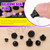 Swpeet 70Pcs 5 Sizes Rubber Silicone Push in Bumpers Feet Fits 3/5/6/7/8mm Hole Kit, Rubber Bumpers with Stem, Locking Hole Plugs, Push-in Ridged Stem Bumpers Pads Plugs Anti-Collision Embedded Plugs