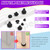 Swpeet 70Pcs 5 Sizes Rubber Silicone Push in Bumpers Feet Fits 3/5/6/7/8mm Hole Kit, Rubber Bumpers with Stem, Locking Hole Plugs, Push-in Ridged Stem Bumpers Pads Plugs Anti-Collision Embedded Plugs