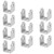 GBGS U Bracket 1-1/2",304 Stainless Steel,10 Pack