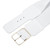 beltox fine Women's Wide Stretchy Cinch Belt 3 Inch Vintage Metal Buckle Belts 26-47 (Fit 32"-37", White)