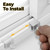 Window Locks, 10 Pack for Vertical and Horizontal Windows, Adjustable Aluminum Stoppers, Window Security, No-Drill Install, Requires 28-36mm Clearance