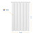 N&Y HOME Longer Shower Curtain Liner Fabric 72 x 75 inches, Hotel Quality, Washable, White Spa Bathroom Curtains with Grommets, 72x75