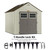 Shed Door Hardware Kit - Complete Gate Set with Hinges, Latch, Lock & Handle for Your Shed Door