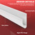 RV Rain Gutter, White – 3/4” Height, 16’ Length PVC Plastic drip Guides,for Cars, Vans, caravans, roof rainwater Diversion Strips, Flexible J-Shaped Decorative moldings
