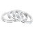 INFINAUTO Hub Centric Rings, 56.1mm ID to 73.1mm OD Vehicle Wheel Hubrings Aluminum Alloy, 4 Pcs