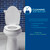Mayfair Padded Toilet Seat, Cushioned Soft Vinyl over Wood Core Seat, Secure Hinges, Easy Clean, Elongated, Bone