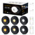 UNUSROOM Rechargeable Puck Lights with Remote Control,2000mAh High Capacity Battery Operated LED Under Cabinet Lighting,Dimmable Tap Stick On& Wireless Closet Light for Kitchen Counter