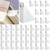 MorningRo 50pcs Aluminum Gutter Wedges for 5-inch K-Style Gutters, Levels Rain Gutters on Angled Fascia for Proper Installation and Drainage for Roof Pitch (6/12 Through 10/12 Slope,White)