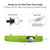 10L0L Golf Cart Rear View Mirror for Yamaha EZGO Club Car, 16.5" Extra Wide 180 Degree Panoramic Rearview Mirror