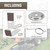 MWEDP 532199471 532199478/532199470 LH & RH Brake Arm Kit Compatible with Husqvarna AYP Craftsman Poulan Mower Deck Models, Replaces 199478 532199477 400132 532400132